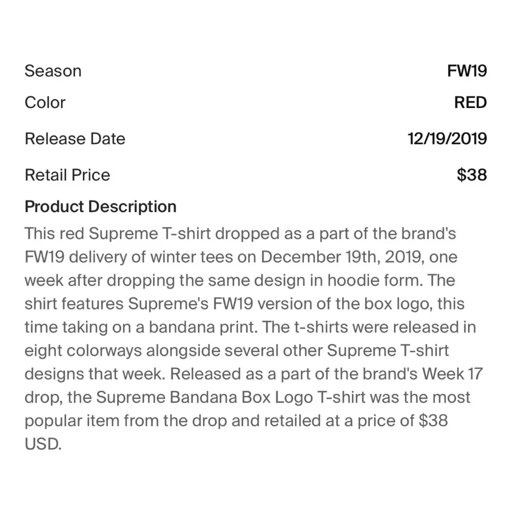 Supreme | Bandana Box Logo Tee